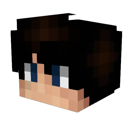 JimZockt Minecraft avatar head, 3D render