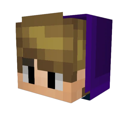 Jim_Linguini Minecraft avatar head, 3D render