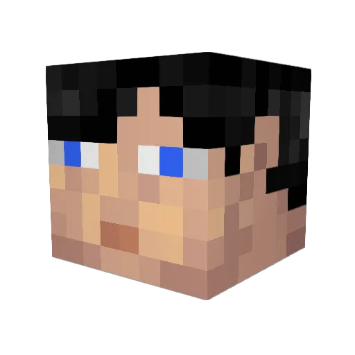 Jim_Morrison1963 Minecraft avatar head, 3D render