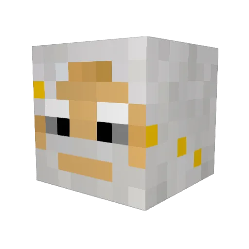 Jimakis_1 Minecraft avatar head, 3D render