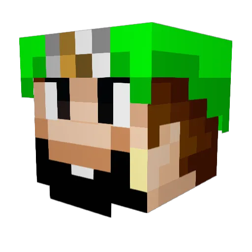 Jimathy_ Minecraft avatar head, 3D render