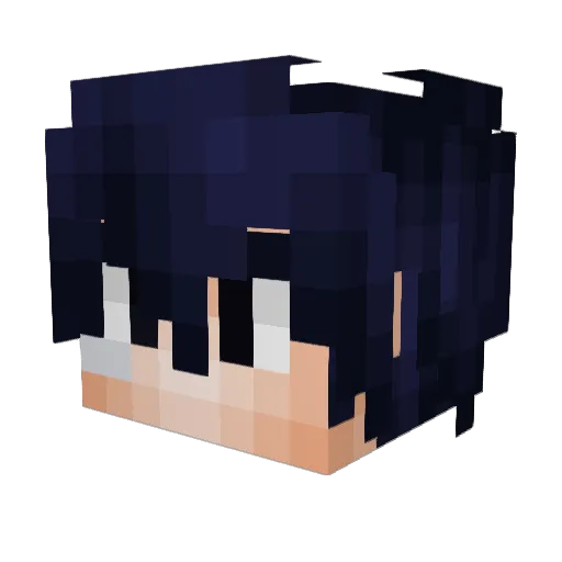Jimbalina Minecraft avatar head, 3D render