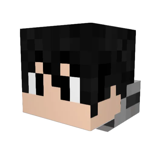 Jimblex Minecraft avatar head, 3D render