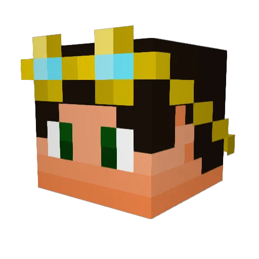 JimboCZ Minecraft avatar head, 3D render