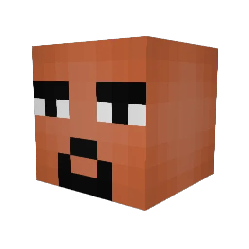 JimboGB Minecraft avatar head, 3D render
