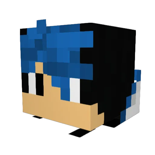 JimboTWM Minecraft avatar head, 3D render