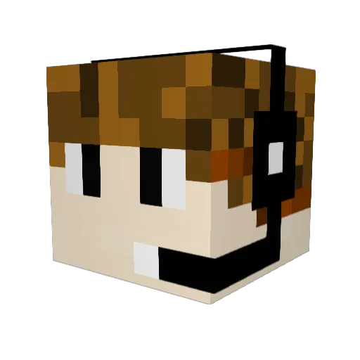 Jimbo_Flo Minecraft avatar head, 3D render