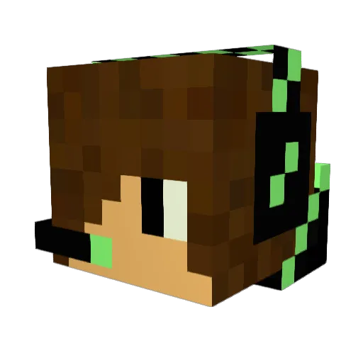 Jimbobby2153 Minecraft avatar head, 3D render