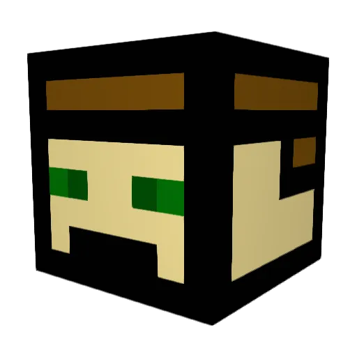 Jimbobinio Minecraft avatar head, 3D render