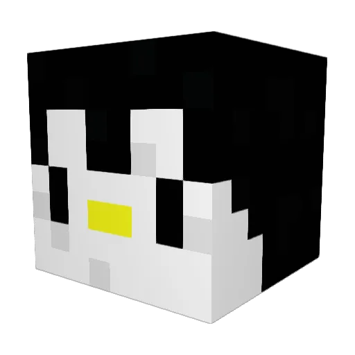 Jimboboe Minecraft avatar head, 3D render