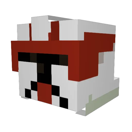 Jimbocraft12 Minecraft avatar head, 3D render