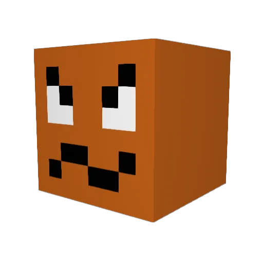 Jimbolian Minecraft avatar head, 3D render