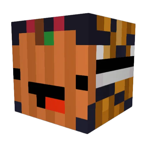 Jimbolive Minecraft avatar head, 3D render