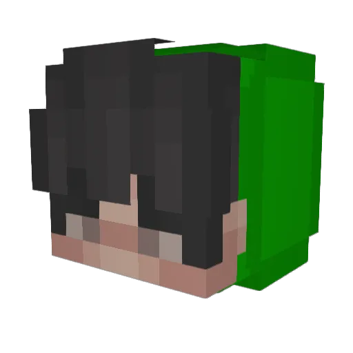 Jimboy16 Minecraft avatar head, 3D render