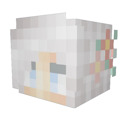 Jiminie_Boba Minecraft avatar head, 3D render