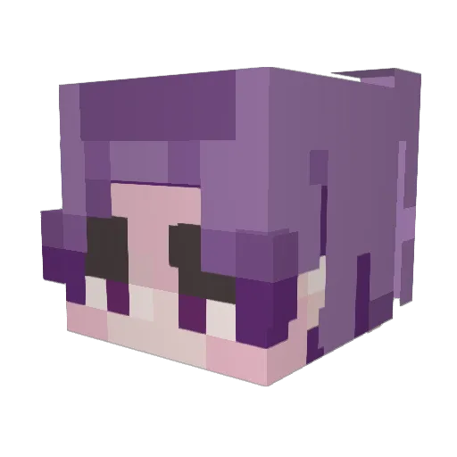 Jimishook Minecraft avatar head, 3D render