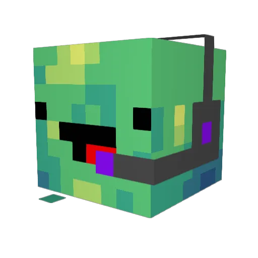 Jimjab13 Minecraft avatar head, 3D render