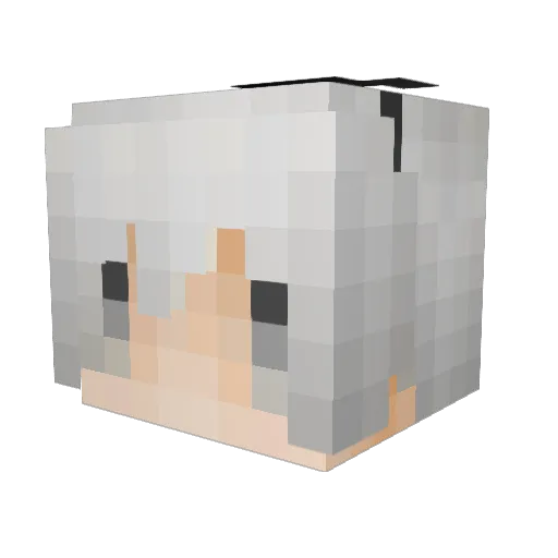Jimkg Minecraft avatar head, 3D render