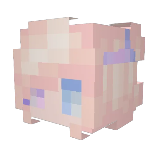 Jimlite Minecraft avatar head, 3D render
