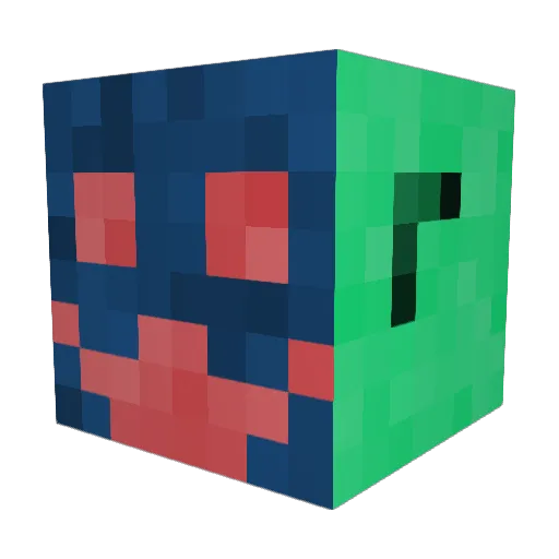 Jimlou21 Minecraft avatar head, 3D render