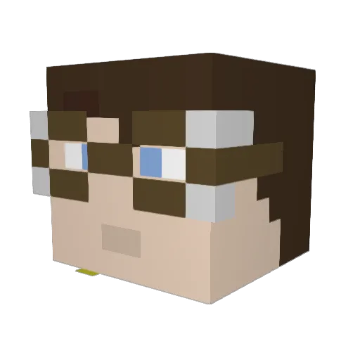 Jimmeh_97 Minecraft avatar head, 3D render