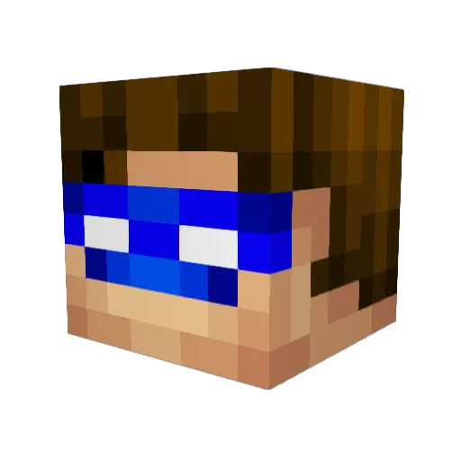Jimmeh_ Minecraft avatar head, 3D render