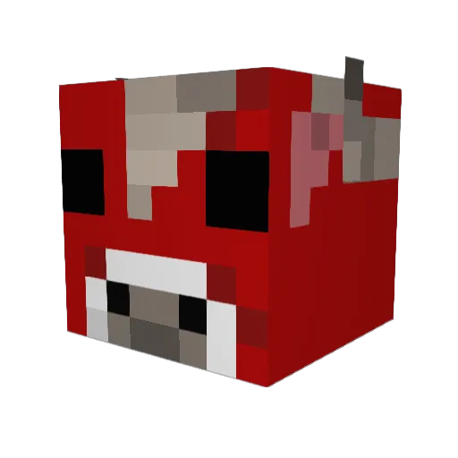 Jimmehus Minecraft avatar head, 3D render