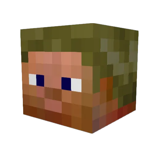 JimmyAus Minecraft avatar head, 3D render
