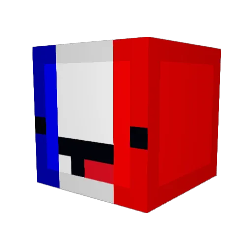 JimmyBaguette Minecraft avatar head, 3D render