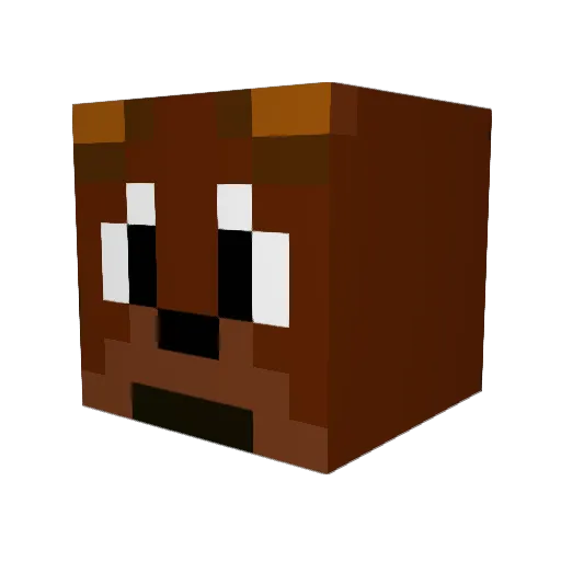 JimmyCleetus Minecraft avatar head, 3D render