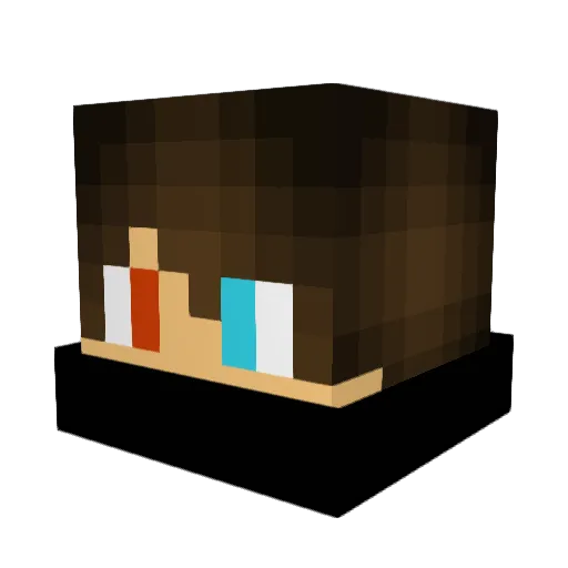 JimmyCraft507 Minecraft avatar head, 3D render