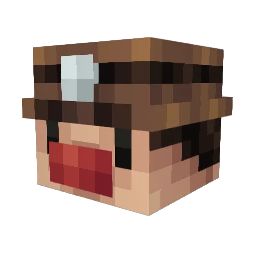 JimmyCraft97 Minecraft avatar head, 3D render