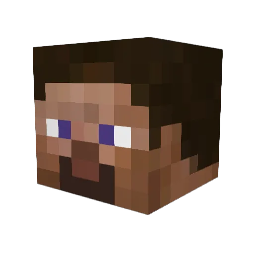 JimmyFromSpace Minecraft avatar head, 3D render
