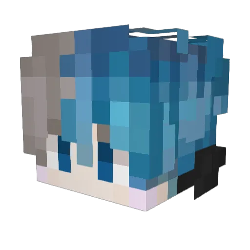 JimmyGiraffe Minecraft avatar head, 3D render