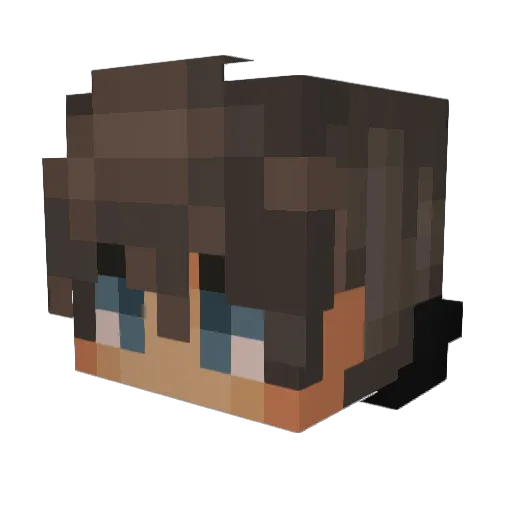 JimmyJam2222 Minecraft avatar head, 3D render
