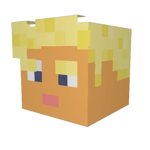 JimmyJamIam Minecraft avatar head, 3D render