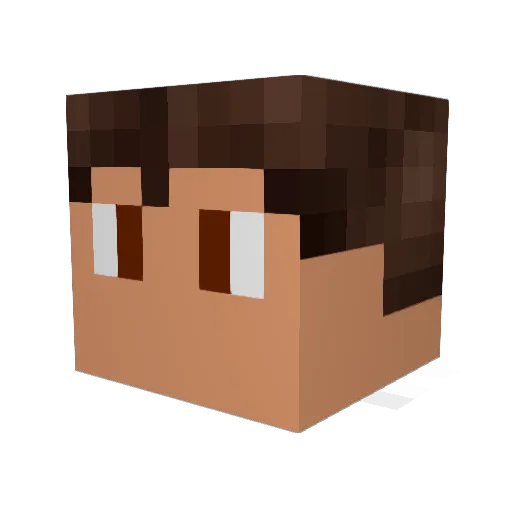 JimmyJamm Minecraft avatar head, 3D render