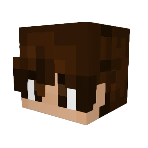JimmyKoo Minecraft avatar head, 3D render