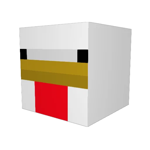 JimmyLePina Minecraft avatar head, 3D render