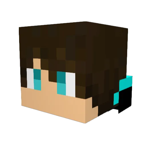 JimmyMcJam Minecraft avatar head, 3D render