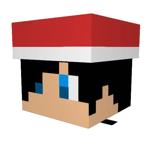 JimmyPlayStuff Minecraft avatar head, 3D render