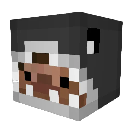 JimmySzef Minecraft avatar head, 3D render