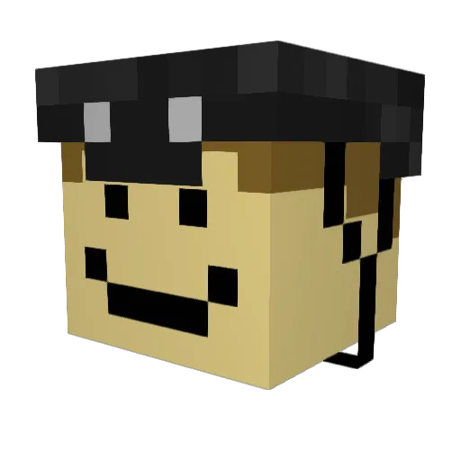 JimmyTesco Minecraft avatar head, 3D render