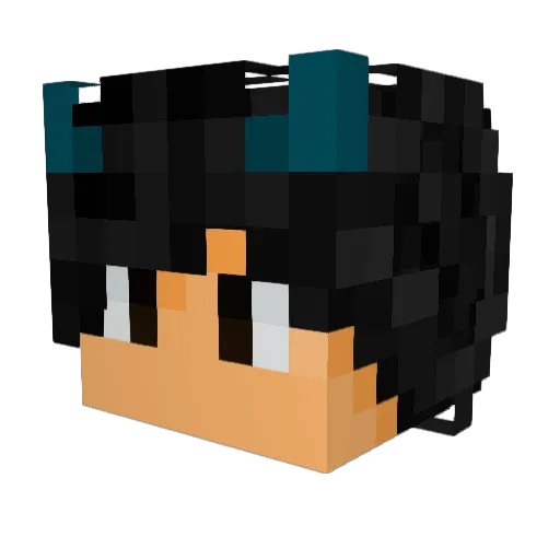 Jimmy_Age Minecraft avatar head, 3D render