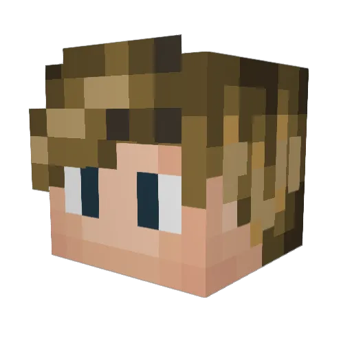 Jimmy_Carter Minecraft avatar head, 3D render