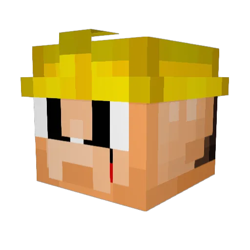 Jimmybob1409 Minecraft avatar head, 3D render