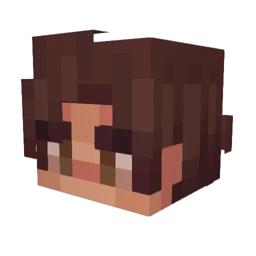 Jimmycas Minecraft avatar head, 3D render