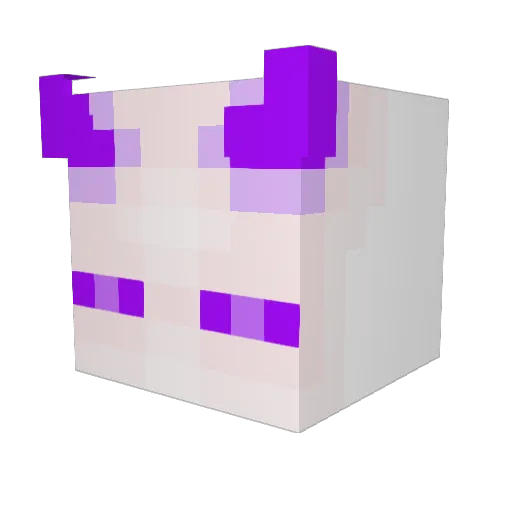 Jimmygino Minecraft avatar head, 3D render