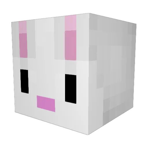 Jimmyone Minecraft avatar head, 3D render