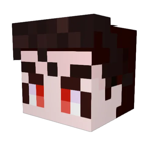Jimooph Minecraft avatar head, 3D render